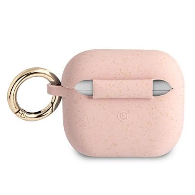 2. Guess GUA3SGGEP AirPods 3 cover pink/pink Silicone Glitter