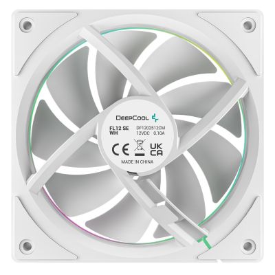 4. DeepCool FL12 SE WH 3IN1 Computer Case 12cm Fan White
