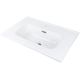 Ceramic recessed washbasin with space for a tap - 60 cm