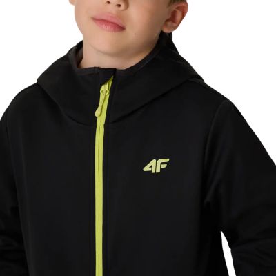 5. 4F Boys' M598 Softshell Jacket Deep Black 4FJWAW26TSOFM598 20S
