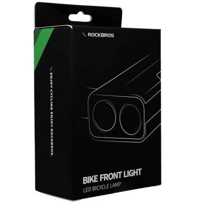 6. Rockbros 24310002001 Bicycle Light, 850 lm, with Power Bank Function + USB-C to USB-A Cable – Black
