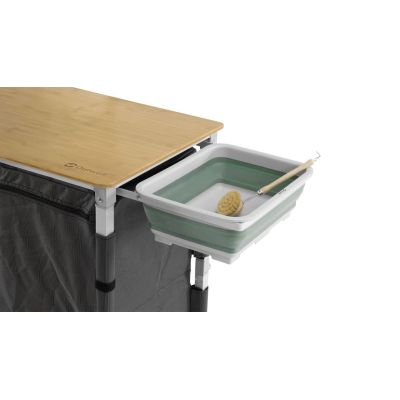 5. Outwell Padres XL Storage Unit Gray 4-Shelf Foldable