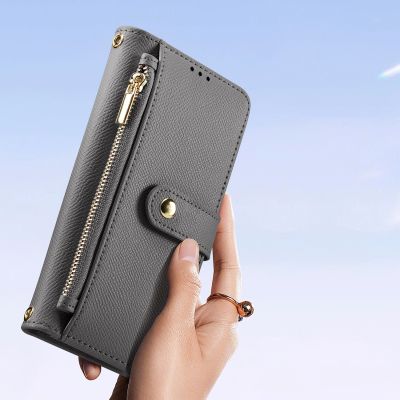 9. Dux Ducis Lawa Leather Case for iPhone 15 Pro Max - Gray