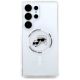 3. Case Karl Lagerfeld Button Karl & Choupette Heads Printed Logo MagSafe Samsung Galaxy S25 Ultra white