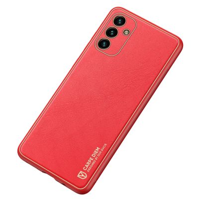 4. Dux Ducis Yolo elegant cover made of ecological leather for Samsung Galaxy A13 5G red
