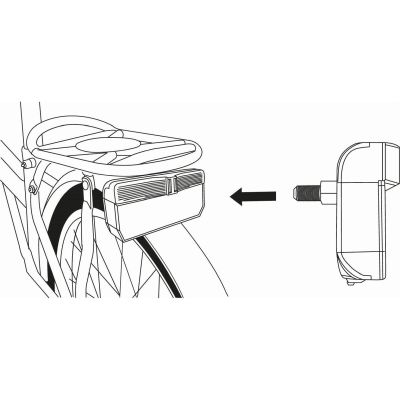 2. DUNLOP 3 LED SMD REAR BIKE LIGHT DYNAMO POWERED