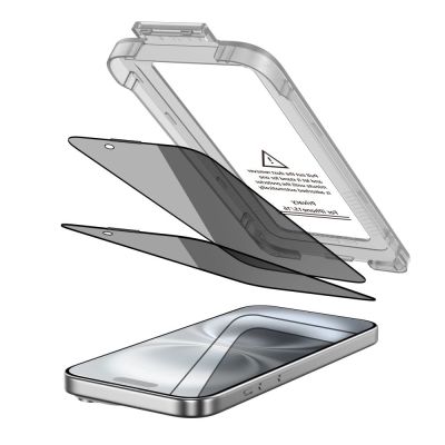 2. Tech-Protect Quick Set Spy+ Privacy Glass 2-pack for iPhone 15 / 16