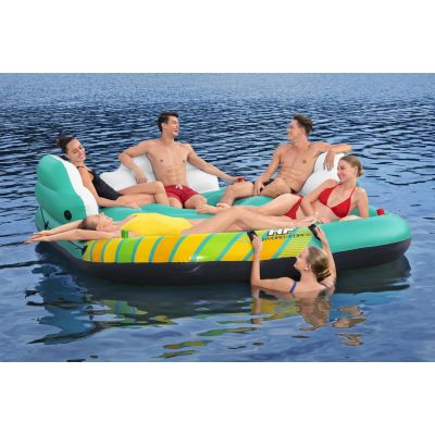 9. Bestway 43407 Pool and Beach Float Multicolor Monochrome PVC Floating Island