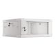 6. Lanberg WF01-6604-10S Rack Cabinet (4U; 280mm / 600mm / 600 mm; wall-mounted; Glass; 19''; gray)