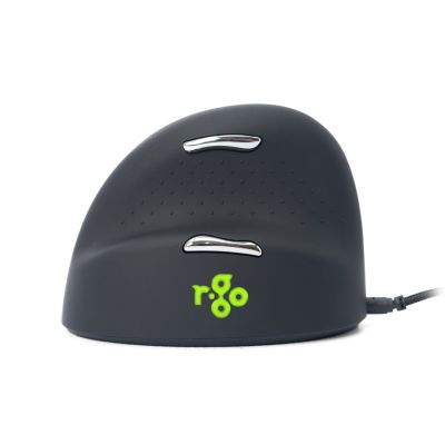 5. Ergonomic R-Go HE Left-Handed USB Mouse Black/Silver