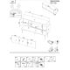4. 3D TV cabinet MOUNTAIN 154x40x55 black + gold