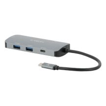 Mobilis 001382 Wired Docking Station USB 3.2 Gen 1 (3.1 Gen 1) Type-C Black, Gray