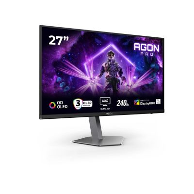 15. AOC AG276UZD 27" Monitor QD-OLED UHD Display 16:9 240 Hz 0.03 ms 3840 x 2160 pixels 2 HDMI ports Black