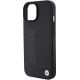 6. BMW MagSafe Leather Hot Stamp case for iPhone 15 Plus - black