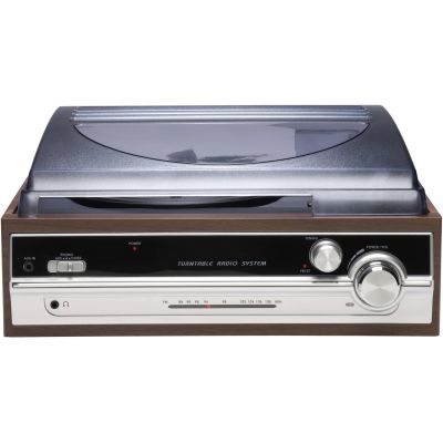 10. Denver VPR-190MK2 retro record player with radio and built-in speakers