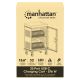 7. Manhattan 102353 Mobile Device Cabinet, Mobile Device Management Cart, Grey