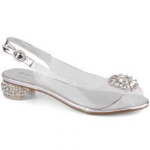 Transparent Potocki W WOL227B silver sandals