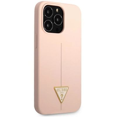 4. Guess GUHCP13LSLTGP iPhone 13 Pro / 13 6.1" pink/pink hardcase Silicone Triangle