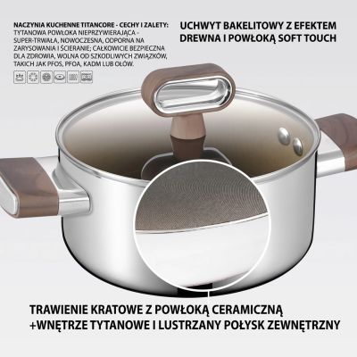 3. TITANCORE 24 cm Pot with Lid, 4.3 L MR-3560-24 MAESTRO