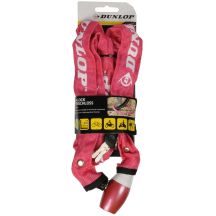 DUNLOP BICYCLE LOCK CHAIN LOCK 120CM LENGTH - PINK