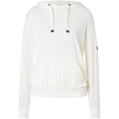 SUPER.NATURAL W AIR HOODIE women’s hooded sweatshirt, white