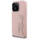 2. Karl Lagerfeld FW Grained Signature Logo iPhone 16 Pro Max Case - Pink