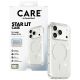 4. CARE by PanzerGlass Flagship Urban Explorer Case w. White MagSafe for iPhone 17 Pro - Clear Glitter