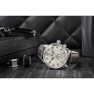 4. Men's Watch ZEPPELIN LZ127 Graf Zeppelin Dual Time 7644-5 + BOX