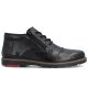 8. Men's comfortable leather ankle boots, insulated, black, Rieker 10504-00