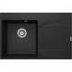 Single-bowl granite sink with drainer - right