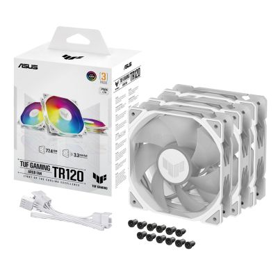 11. ASUS TUF Gaming TR120 ARGB WHITE 3IN1 fan