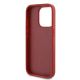 7. Karl Lagerfeld Diagonal Quilted Script case for iPhone 15 Pro - red