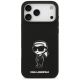 3. Karl Lagerfeld Silicone Karl Sketch & Logo MagSafe Case for iPhone 17 Pro Max - Black