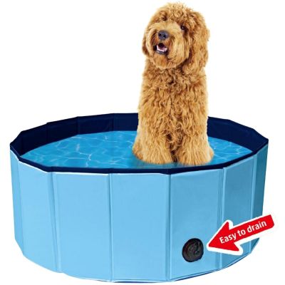 2. FOLDABLE GARDEN POOL FOR DOGS 80X30CM BLUE MAXXPRO