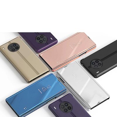 5. Clear View Case cover for Huawei nova 8i cover with a flap black