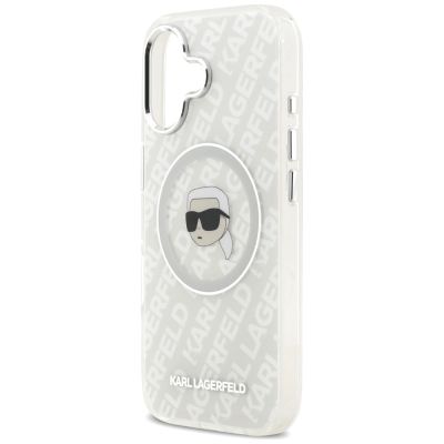 6. Karl Lagerfeld IML Karl Head Logo MagSafe iPhone 17 Case - Gray