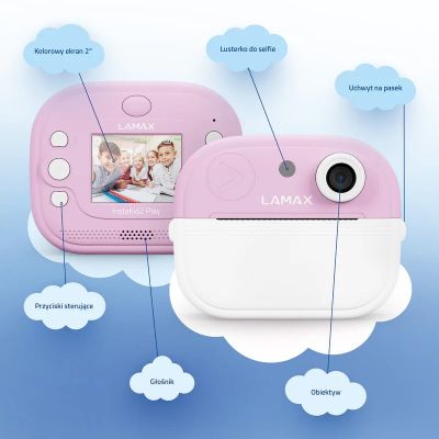 5. LAMAX InstaKid2 Play Children's Camera, Pink
