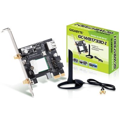 3. GIGABYTE GC-WB1733D-I network card Internal WLAN / Bluetooth 1733 Mbit/s