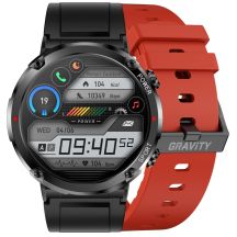 Gravity GT21-6 Smartwatch + Red Silicone Strap