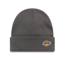 New Era NBA LA Los Angeles Lakers Mini Logo Dark Grey Cuff Knit Beanie - 60691118