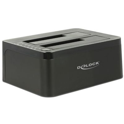 DeLOCK 62661 Hard Drive Docking Station USB 3.2 Gen 1 (3.1 Gen 1) Type-B Black