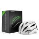 5. Rockbros Bike Helmet with Visor, Detachable UV Protective Goggles, Unisex, Matte - White