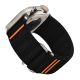 2. Tech-Protect Nylon Slip Strap for Apple Watch 44 / 45 / 46 / 49 mm - Black