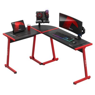 10. Huzaro Hero 6.0 Red Gaming Desk