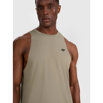 4. Men's quick-drying training tank top 4F 4FWAW25TFSLM554-43S