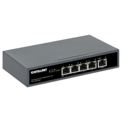 2. Gigabit 5x PoE Passthrough switch powered by PoE or AC, 95W