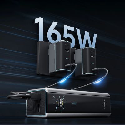 3. Powerbank Cuktech CKPB200UGLGR 210W 20000mAh 2 x USB-C 1 x USB-A - gray