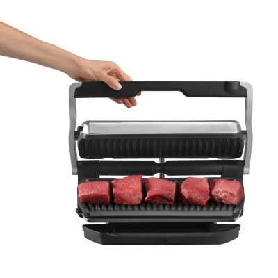 2. Tefal OptiGrill GC712D34 Grill (tabletop – closed; 2000 W; inox colour)