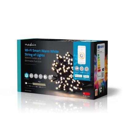 8. Nedis WIFILX01W200 decorative lighting Light chain for decoration 200 pcs LED 2.33 WG