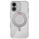 2. Uniq Swivix 360 Rotating Kickstand Case for iPhone 17 - Transparent